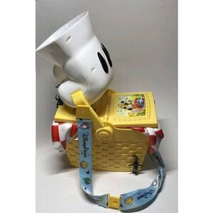 Disney Parks Mickey & Minnie's Runaway Railway Picnic Basket Popcorn Bucket
